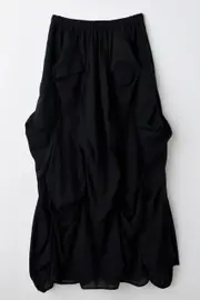 [ENFOLD] Vertical gathered Skirt