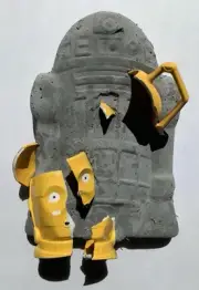 Star Wars C3PO On R2D2 Ceramic & Concrete Hanging Wall Sculpture