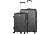 Volair Vmax Hardside 2 Piece (Large + Medium) EXP Spinner Suitcase Set Black