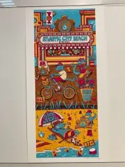 Phish Atlantic City 2022 Poster Zazzcorp Uncut Waterwheel Foundation Kennedy