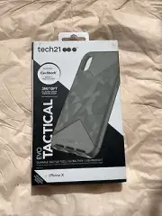 Tech21 Evo Tactical Case for Apple iPhone X Black Camo 10’ FlexShock New