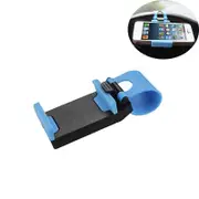 2Pcs Car Steering Wheel Phone Mount Universal Portable-Blue