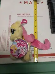 Aurora My Little Pony FLUTTERSHY Plush Keychain 5" Clip-On 2014 Hasbro NEW