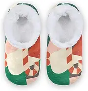 [Caihoyu] Kids Girls Boys Slippers Fuzzy Fleece Anti-Skid Sole Lightweight House Slipper Socks Bedroom Home Office Travel Yoga