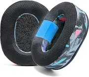 WC Freeze Blackshark - Cooling Gel Earpads for 2020-2022 Razer Blackshark V2 & V2 Pro (Does Not Fit 2023 Model) by Wicked Cushions - Boost Comfort, Thickness, & Sound Isolation | 90's Black