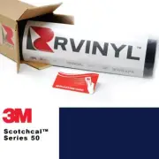 3M 50 Scotchcal Deep Navy Blue 90 Vinyl Film Craft Sign Hobby DIY Sheet Roll
