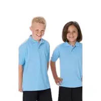 在飛比找蝦皮購物優惠-Hmz 兒童純領襯衫 1-12 歲純色 POLO 領襯衫兒童