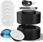 Reusable Pods Kit for Nespresso Vertuo, 1 Holder + 100 Foils + 1 Brush