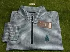 Harlestons Men's Folly Quarter-Zip Golf Pullover C.C. Logo Tide Blue 2XL XXL