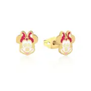 Disney Couture Kingdom - Minnie Mouse - Enamel Stud Earrings Gold