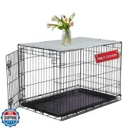 Pethiy Dog Crate Topper Oxford Cloth for 30 Inch Cages Collapsible Pet Crate