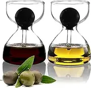 DropD'olio Oil and Vinegar Dispenser Set with Glass Pipette - Set of 2 with 120 ml Each - Perfect for Ciabatta and Salad