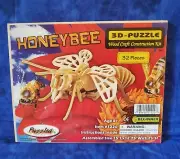 Puzzled 3D Puzzle Honeybee Wood Craft Construction Model Kit - 32pcs Pack
