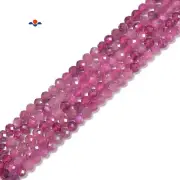 Ruby Faceted Round Beads Size 3mm 15.5'' Strand (3mm)