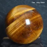A3865-73mm-546g Natural Tiger’s Eye Quartz Crystal Sphere Ball Healing China