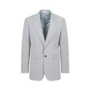 [Alexander Mcqueen] Alexander Mcqueen-Grey Wool And Mohair Jacket-Uomo 50 IT
