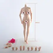 JIAO DOLL 1/6 JOQ-10E-WS01 Woman Big Bust Female Seamless Pale Figure Body Toy