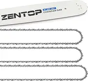18 Inch Chainsaw Bar and Chains, .050'' Gauge .325" Pitch 72DL Fits Husqvarna 435, 440, 545, 345, 350, 51, 55 RANCHER, and 550XP