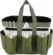 Garden Tool Tote Bag with 8 Pockets, Elastic Loops & Reinforced Handles – Heavy-Duty Oxford Organizer for Easy Access & Storage – Ideal for Home Gardening, Yard Work, Men & Women