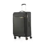 【新秀麗集團 美國旅行者】QJ6 31吋黑 新款布面可擴充旅行箱 彩色世界