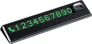 Temporary Car Parking Card | Car Number Plate | Magnetic Parking Number Plate, Car Parking Phone Sign, Temporary Parking Permit Sign for SUV Car Desktop, Dashboard