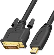 tunghey Micro HDMI to DVI Cable, Micro HDMI 1.4 to DVI 24+1 Pin Male to Male Cable Support 1080P Full HD (1.8M)