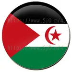 西撒哈拉 WESTERN SAHARA 國旗 胸章 (別針) / 世界國旗