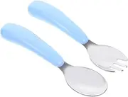 Alipis Toddler Fork Spoon Set Boys and Girls Spoon Fork Kit Infant Dinnerware Sets