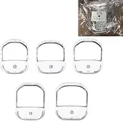 Sasha Square 5 Sizes Set of French Beard or Goatee Shaving Template I Beard Trimming Tool, Shave Goatee Reduce Shaving Time, Perfect Symmetric Beard Everytime Shave Perfect Beard at Home (Transparent)