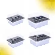 4 Pcs Propagator Pot Propagation Seedling Tray Sprouts Growing Kit