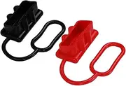 Pack of 2 175A Connector Dust Cover Soft Cover Anderson Connector Cover for Anderson 175Amp DC Power Connectors