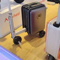 在飛比找樂天市場購物網優惠-愛爾威SE3S電動行李箱旅行箱登機箱自動伸縮騎行箱Black