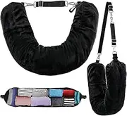 [Carreneu] Neck Pillow Aeroplane Travel Pillow Aeroplane Neck Pillow Fillable Neck Support Aeroplane with Clothes Fully Stuffable Convertible for Travel Camping on The Plane (no Filling)