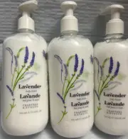 CRABTREE &EVELYN LAVENDER BODY LOTION(3PIECES) 16.9FLOZ EACH DISCONTINUED