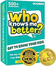 QUOKKA Who Knows Me Better? - Classic Edition | Kids & Family Card Quiz Game | Fun & Educational Questions for Children & Families | - Suitable for Boys & Girls 5+ Year Olds