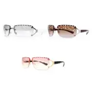 Trendsetters Hip Hop Sunglasses for Hipsters Costume Stylish Rhinestones