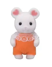 White Marshmallow Mouse Baby "Albert"