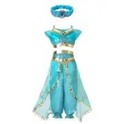 Nevenka Fancy Princess Costume Set with Headband Sequin Party Dress for Girls