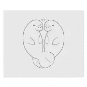 2 x 'Love Manatees' Microfibre Lens / Glasses Cleaning Cloths (LC00020235)