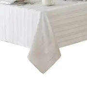 Elrene Denley Stripe Jacquard Oblong Tablecloth, 60 x 120