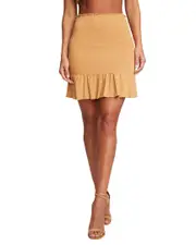 Chaser RPET Cozy Rib Smocked Mini Mermaid Skirt