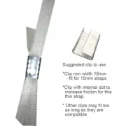 1 Roll/1.5KM Light Duty PET/PP Strap for Strapping Max 50KG with Trolley&1K Clip