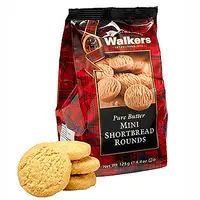 在飛比找PChome24h購物優惠-《Walkers》蘇格蘭皇家迷你圓形奶油餅乾(125g)