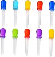 Anneome 4pcs Flashing Shutter Glasses Chocolate Dropper for Candy Molds Candy Dropper Pipettes Dropper Fondant Molds Droppers LED Shutter Shades Light Glasses Safety Goggles Neon Glasses