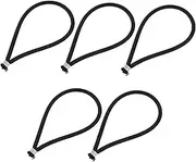 GARVALON 5Pcs Bungee Cords for Tarp and Tent Fixing High Tensile Strength Elastic Straps Lightweight and Easy to Use for Outdoor Camping and Securing Canopies