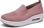[VYOFLA] Orthopedic Walking Shoes for Women, Slip-On Light Air Cushion Mesh Up Stretch Platform Orthopedic Sneakers for Arch Support