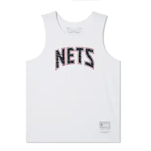 MITCHELL & NESS M&N 背心 TEAM NAME DAD TANK 籃網 白 MNTK002NJNW