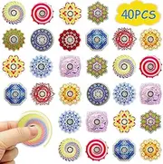 Sqlhrke 40 Pack Fidget Spinner Toys, Stress Relief Sensory Toys for Kids Teens Adults, ADHD, Autism, Party Favors, Goodie Bag Stuffers, Gifts, Classroom Prizes, Supplies
