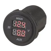 [TechBrands] Dual Battery LED Voltmeter