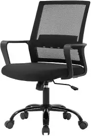 Office Chair Ergonomic Desk Task Chair Mesh Computer Chair Mid-Back Mesh Home...
